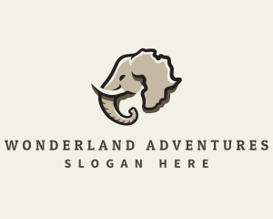 Elephant Animal Africa logo design