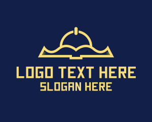 Library - Digital Educational Book logo design