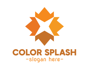 Colorful Star Crowns logo design