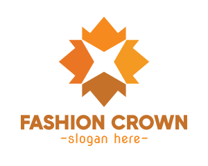 Colorful Star Crowns logo design