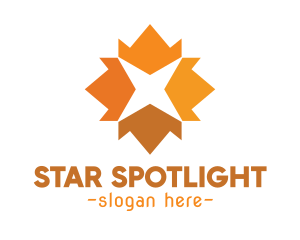 Colorful Star Crowns logo design