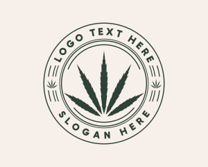 Medicinal - Herbal Cannabis Plant logo design