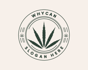Herbal Cannabis Plant Logo