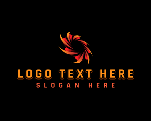 Creative - Blade Spiral Vortex logo design