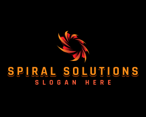 Spiral - Blade Spiral Vortex logo design