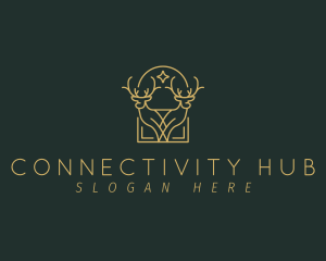 Decor - Luxury Deer Arch logo design