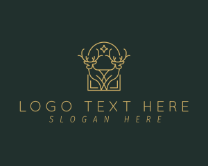 Doe - Luxury Deer Arch logo design