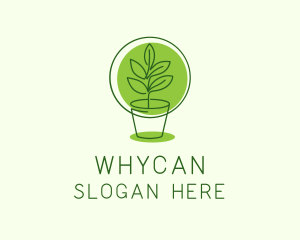 Landscaper - Indoor Plant Pot Monoline logo design