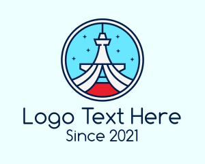 America - Seattle Tower Badge logo design