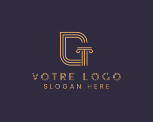 Structure - Column Pillar Letter G logo design