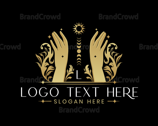 Luxury Celestial Hand Logo