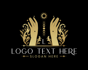 Luxury Celestial Hand Logo