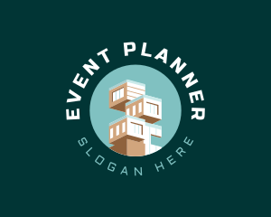 Apartment Building Architecture Logo