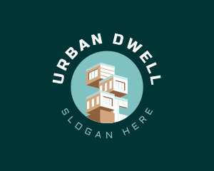 Apartment - Apartment Building Architecture logo design