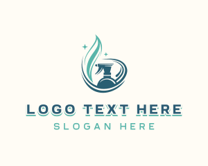 Clean - Cleaning Sprayer Disinfection logo design