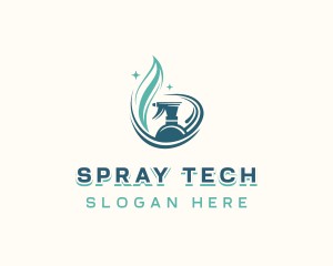 Sprayer - Cleaning Sprayer Disinfection logo design