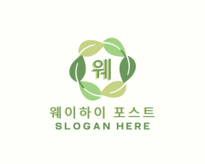 Eco Nature Leaf logo design