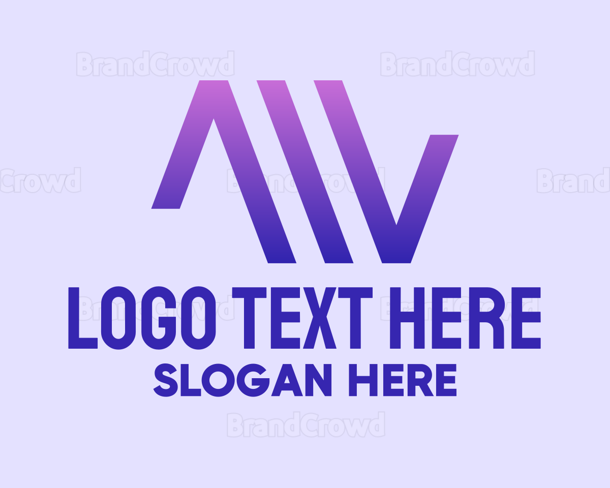 Purple Gradient Triangles Logo | BrandCrowd Logo Maker