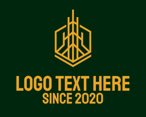 Gold Tower Condominium logo design