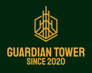 Gold Tower Condominium logo design