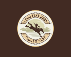 Western Cowboy Rodeo Logo