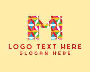 Colorful - Multicolor Artist Letter logo design