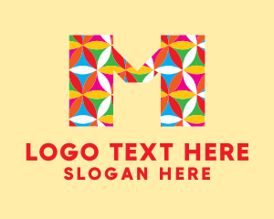 Custom - Multicolor Artist Letter logo design