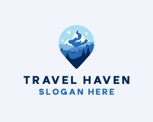 Destination - Travel Mountain Destination logo design
