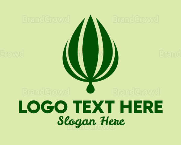 Natural Palm Plant Logo