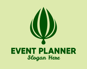 Natural Palm Plant  Logo