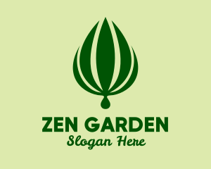 Natural Palm Plant  logo design