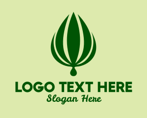 Natural Palm Plant  Logo