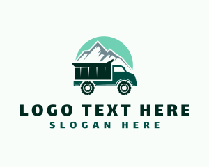 Transport - Quarry Mountain Truck logo design