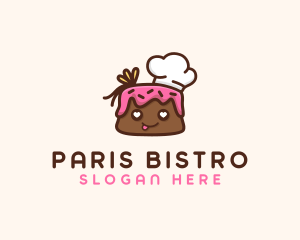 Cute Chef Cake logo design