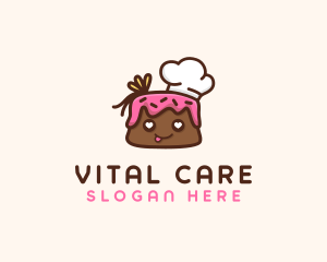Cake Shop - Cute Chef Cake logo design