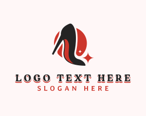 Footwear - Elegant High Heels logo design