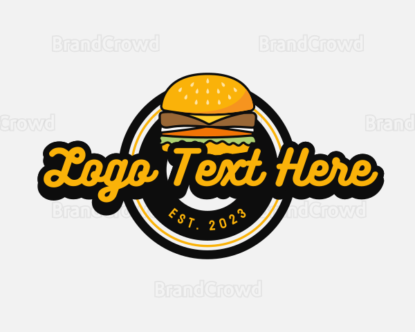 Retro Burger Diner Logo