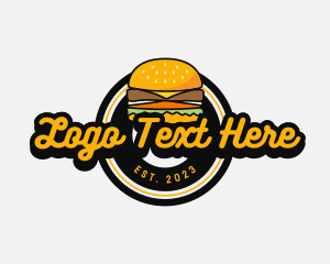 Eat - Retro Burger Diner logo design