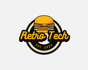 Retro Burger Diner logo design