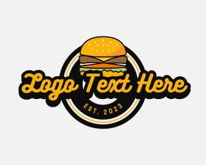 Retro Burger Diner Logo