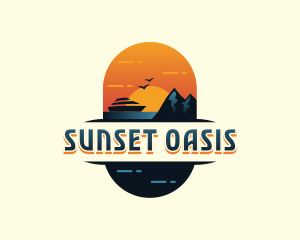 Sunset Travel Agency logo design