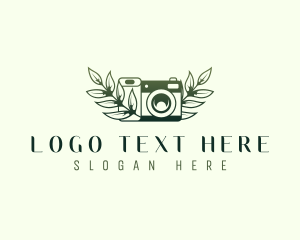 Dslr - Leaf Camera Photography logo design