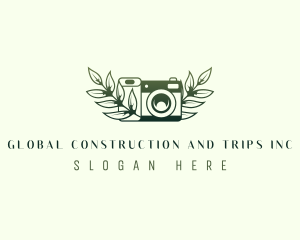 Nature - Leaf Camera Photography logo design