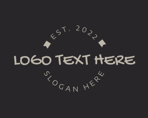 Handwritten - Round Graffiti Wordmark logo design