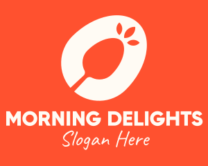 Breakfast Spoon Egg logo design