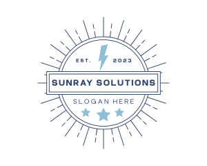 Sunray - Thunder Renewable Power logo design