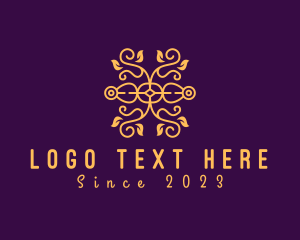 Luxury - Elegant Leaf Ornament logo design