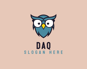 Owl - Nerd Owl Glasses logo design