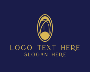 Gold - Luxurious Pendant Jewelry Boutique logo design