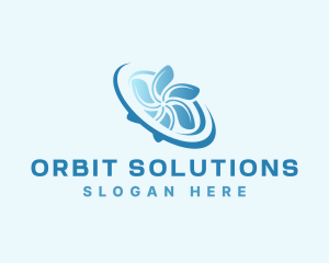 Propeller Orbit Temperature logo design